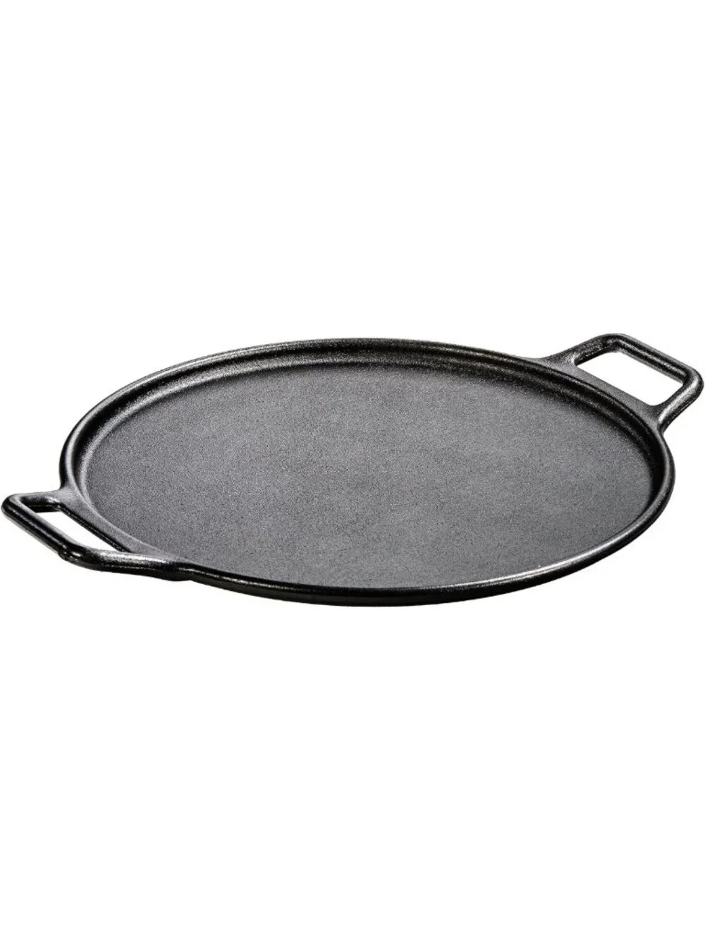 14-Inch Seasoned Cast Iron Pizza Pan - Durable Baking Plate for Homemade Pizzas